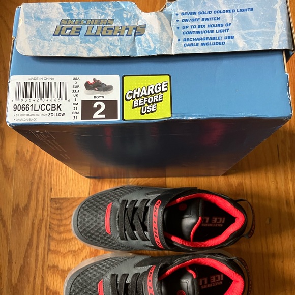 Skechers Boys Ice Lights Sneakers - Picture 5 of 9